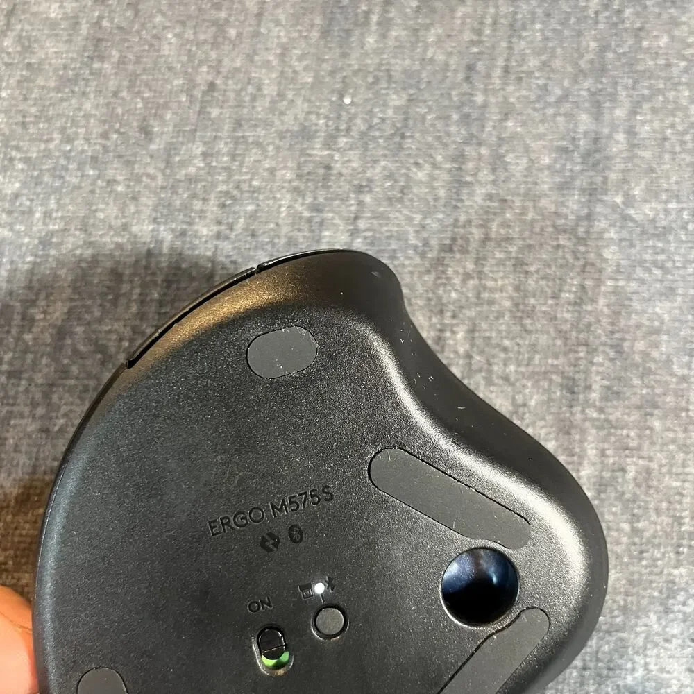 Logitech Ergo M575S Wireless Trackball Mouse Black Tested Working With Receiver